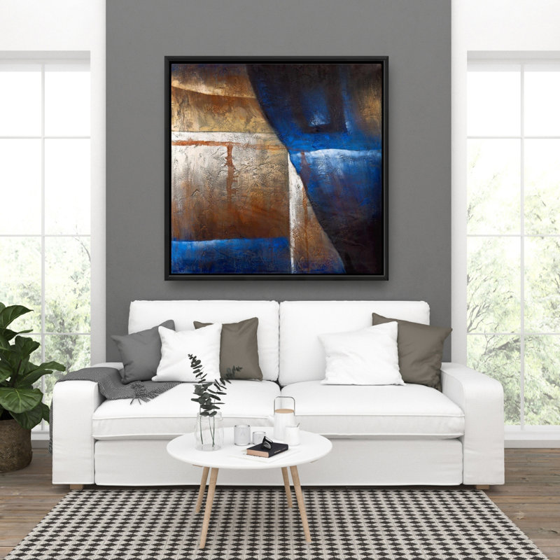 " Bronze Shapes With Blue Light "
