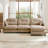 Modular Sectional L Shaped Couch With Ottoman, Premium Chenille Fabric,Tufted Cushion Backrest Design,Ergonomic Design  Easy Install,Fits Bedrooms, Living Rooms Reading Nooks-700772770-700772775