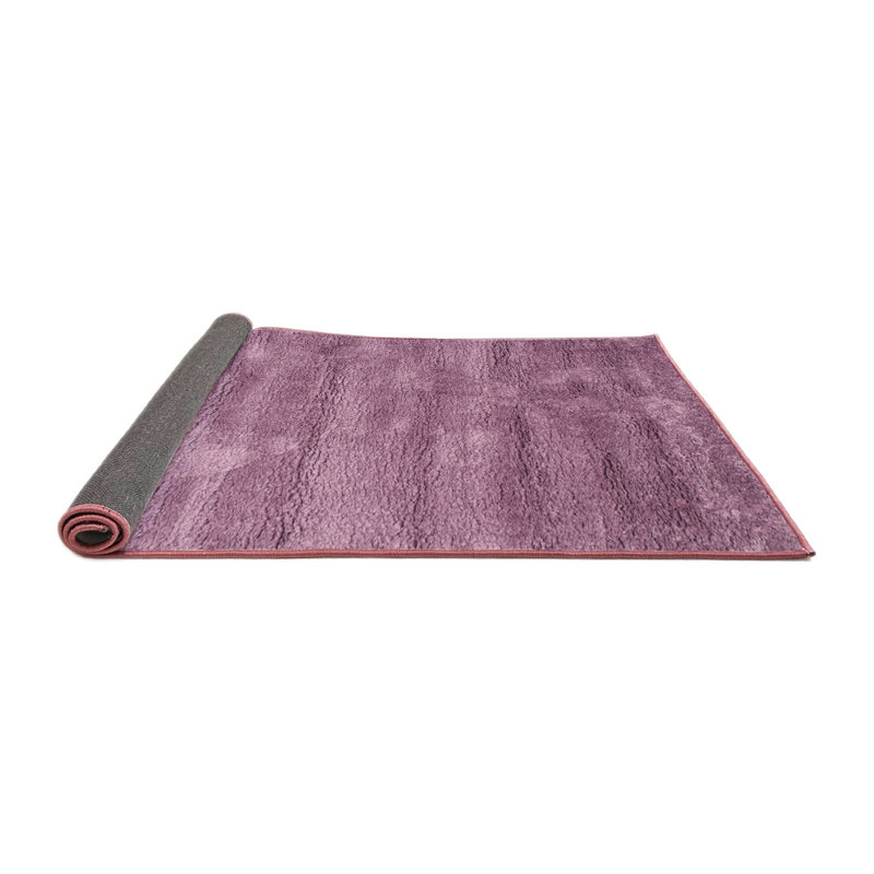 Tapis mauve contemporain, Carré 7 pi