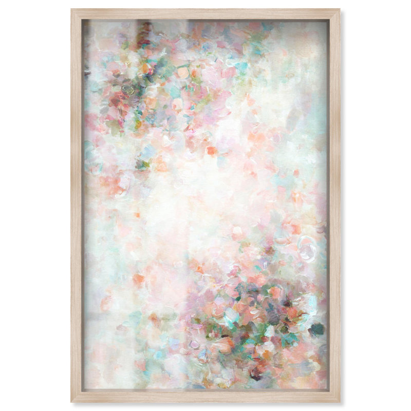 Toucher d'élégance, Shadowbox Print, Patel Art Prints par Art Remedy, H 46 po x l 31 po, Crème, crème