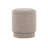Ottoman Set In Light Brown Fabric