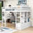 Frowine Kids Full Loft Bed with Drawers-2124394377