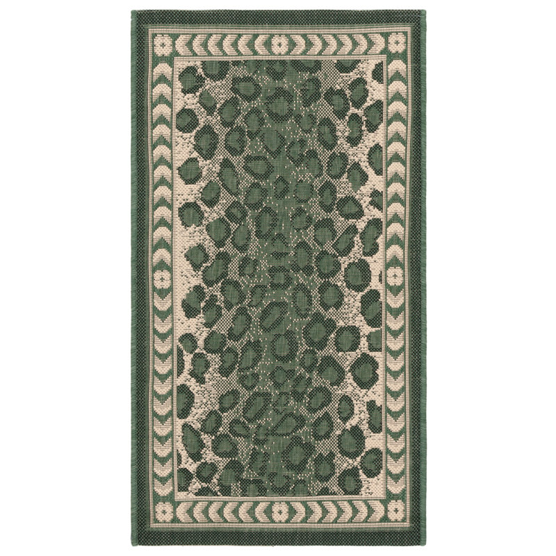 Emeral Performance Animal Print Indoor/Outdoor Area Rug, Rectangle 2' x 3'7"