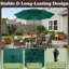 Parasol de patio rond de 9 pi avec base lestée de 19 lb - Inclinaison automatique, manivelle facile, parasol d'extérieur à auvent ventilé pour abat-jour - pour terrasse, balcon, porche, cour ou piscine de Pure Garden (vert)-1605418825