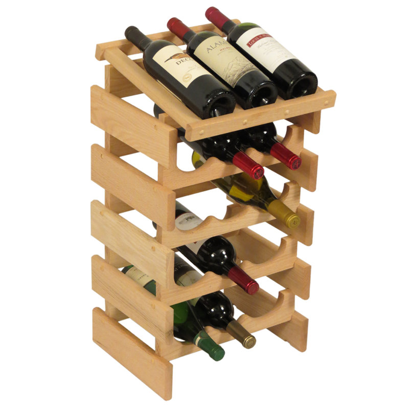 Support à vin Geis, Noir, H 25,62 po x l 14 po x P 12,87 po