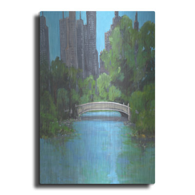 Luxe Metal Art 'City Park'  by Allayn Stevens Metal Wall Art, 24" x 36"