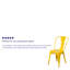 Chaise d'appoint empilable en métal Lily-1652496495