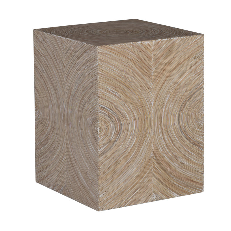 Transitional Natural Wood Square Bunching Table