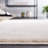 Anabeatriz Solid Color Handwoven Polyester Area Rug in Ivory-841046904