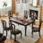 Elegant retro solid wood dining table