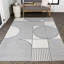 Tapis intérieur / extérieur bleu marine / crème Erkin Mid-Century-526778794