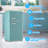 DEMULLER 3.5 Cu.Ft Retro Compact Refrigerator features Glass Shelves, Manual Defrost and 7 Adjustable Temperature Control, Two Door Mini Fridge with Freezer for Bedroom, Office, Bar or Dorm Room,Blue