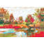 «Colorful Palette Knife Landscape», reproduction sur toile-1029163991
