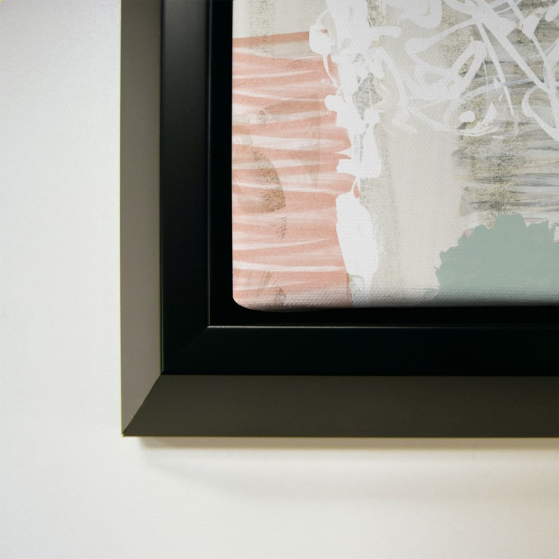 «Smooth Abstract I» par Dan Meneely - Impression sur toile, H 40 po x l 28 po, Noir