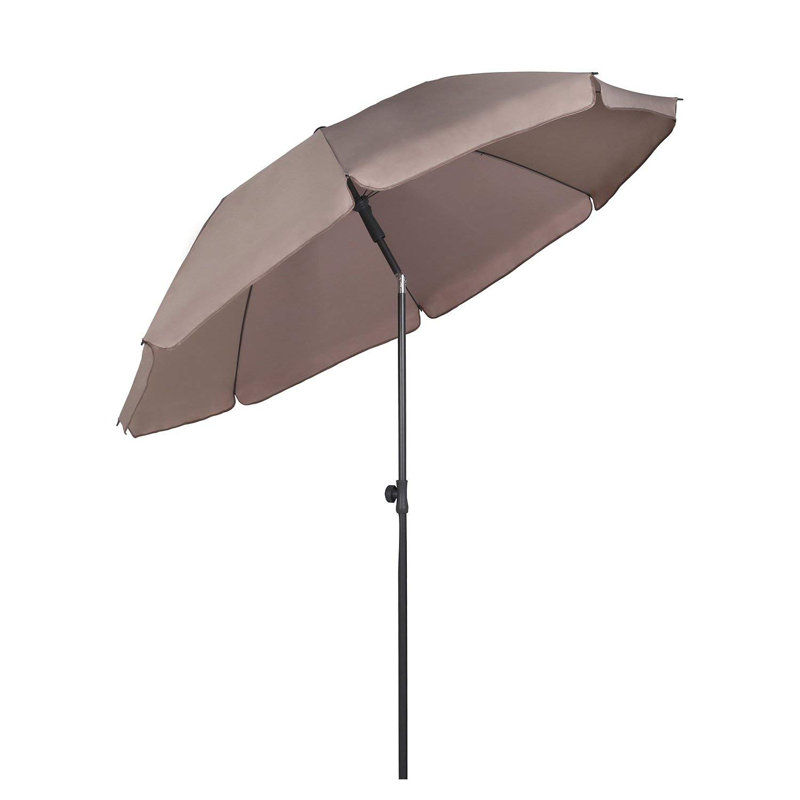 Ariyel 200cm X 217cm Rectangular Beach Parasol, Khaki