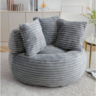 Canapé paresseux, canapé surdimensionné à dossier haut pour adultes et enfants, grand fauteuil en velours côtelé avec rembourrage, grand canapé d'appoint rembourré pour jouer, bureau de la chambre du salon de lecture