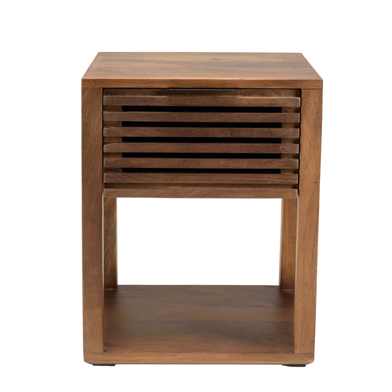 Ilia 40cm W Solid Wood Bedside Table