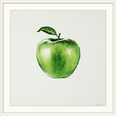 'Green Apple by Sydney Edmunds Painting Print
