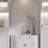 Natural Dorato White And Gold 9.57 In. X 9.57 In. Geometric Polished Marble Mosaic Tile