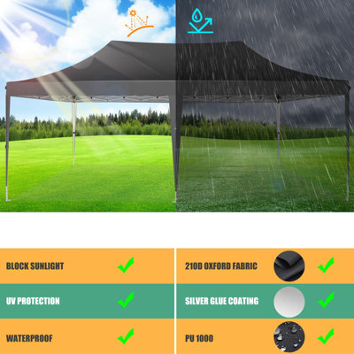 2m x 1m Metal Vault Gazebo