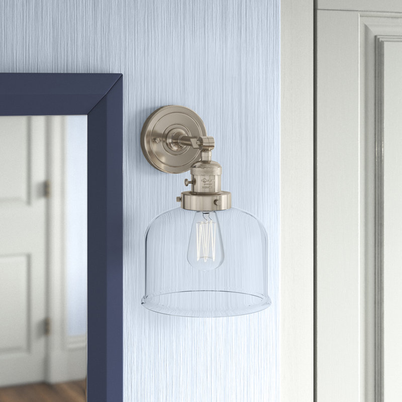 Applique murale 1 lumière 5 po Bell, Grainé, Or satiné, Ampoule non incluse
