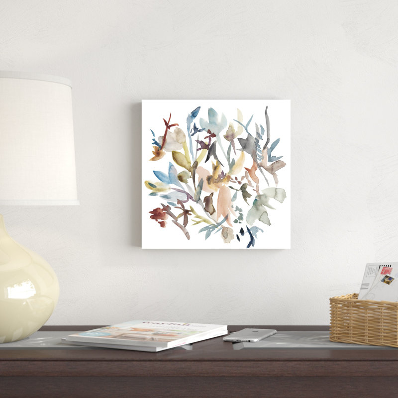 Fleurs de la forêt I, H 12 po x l 12 po x P 1,25 po