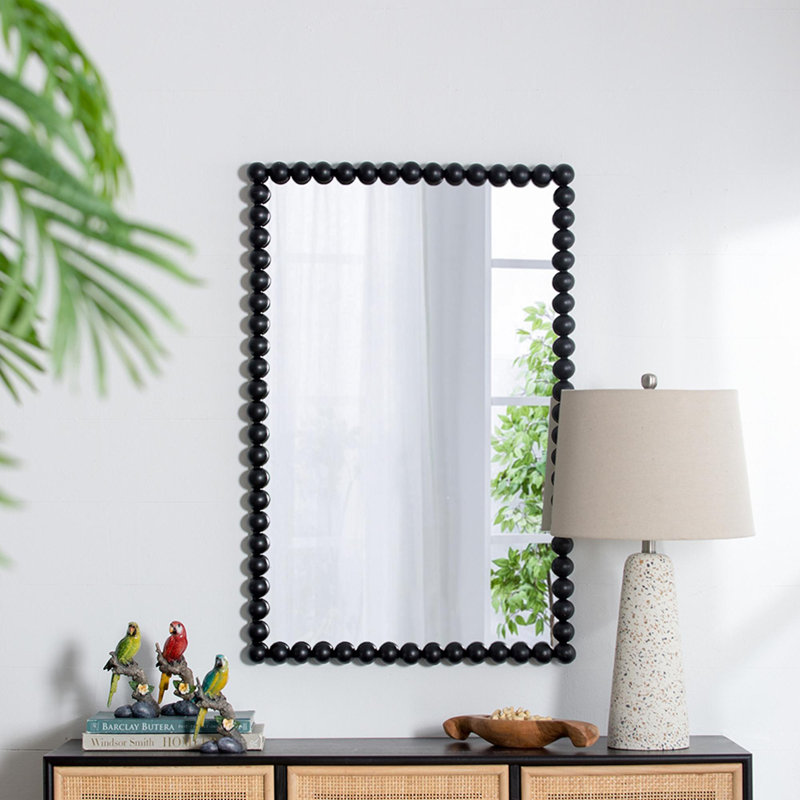 Miroir rectangulaire noir