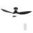 45'''' Smart Ceiling Fan With Remote, Light Kit IncludedWorks With Google Assistant And Amazon Alexa,Siri Shortcut.-1144462346