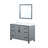 Ziva 48 in W x 22 in D Single Bath Vanity, White Top and 34 in Mirror-1955719960-1912214725