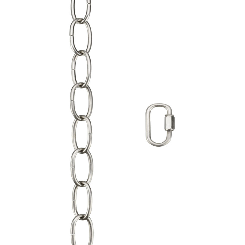 Heavy Duty Chain, Silver, 72" H x 0.75" W x 0.75" D
