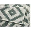 Malta flat-weave rug in green/cream-25281456