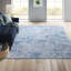 Tapis bleu / gris touffeté à la main Castillon-735788723
