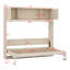Lit escamotable double avec armoires de rangement