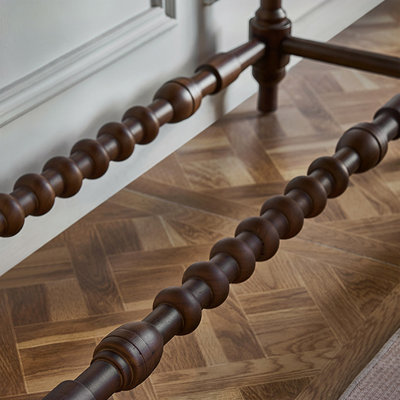 Black Solid Wood Console Table
