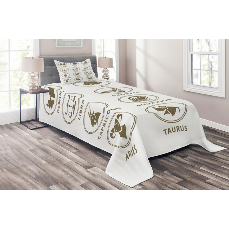 Eclectic Coverlet, Twin Bedspread + 1 Sham