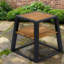 Tables de patio à plusieurs niveaux avec rangement, bois d'acacia et métal, style moderne pour l'extérieur-1880279440