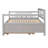Full Size Daybed Wood Bed With Twin Size Trundle,Gray-934485028-934485031