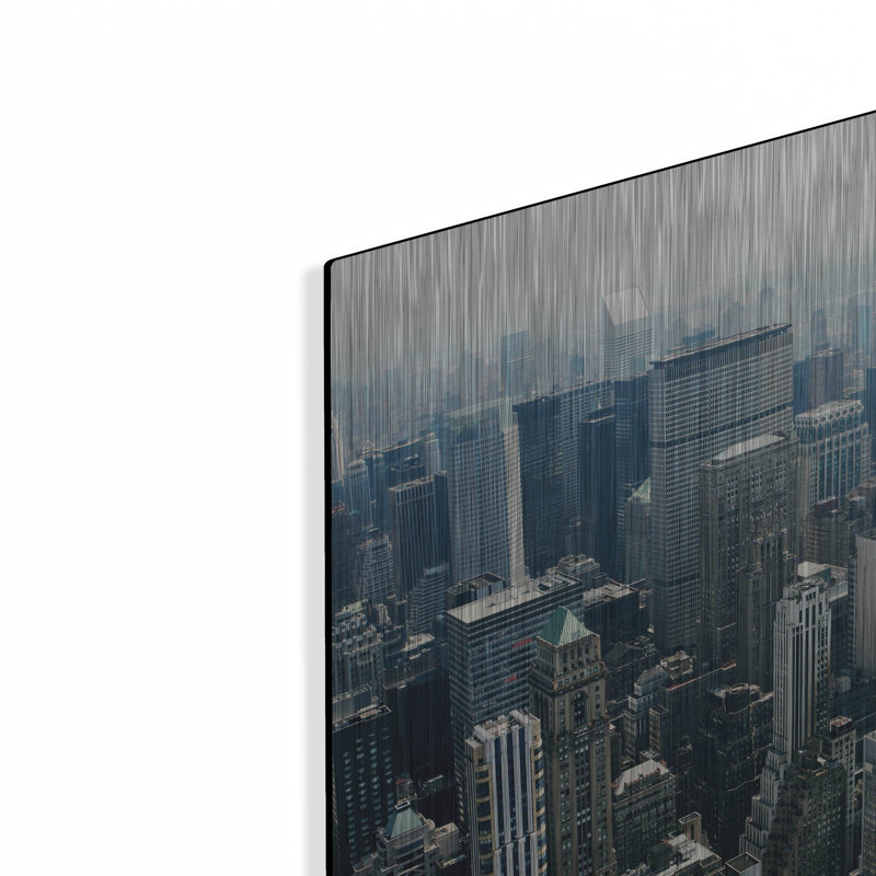 «Manhattan» par Photoinc Studio, art mural en métal, 16 po x 12 po, H 12 po x l 16 po