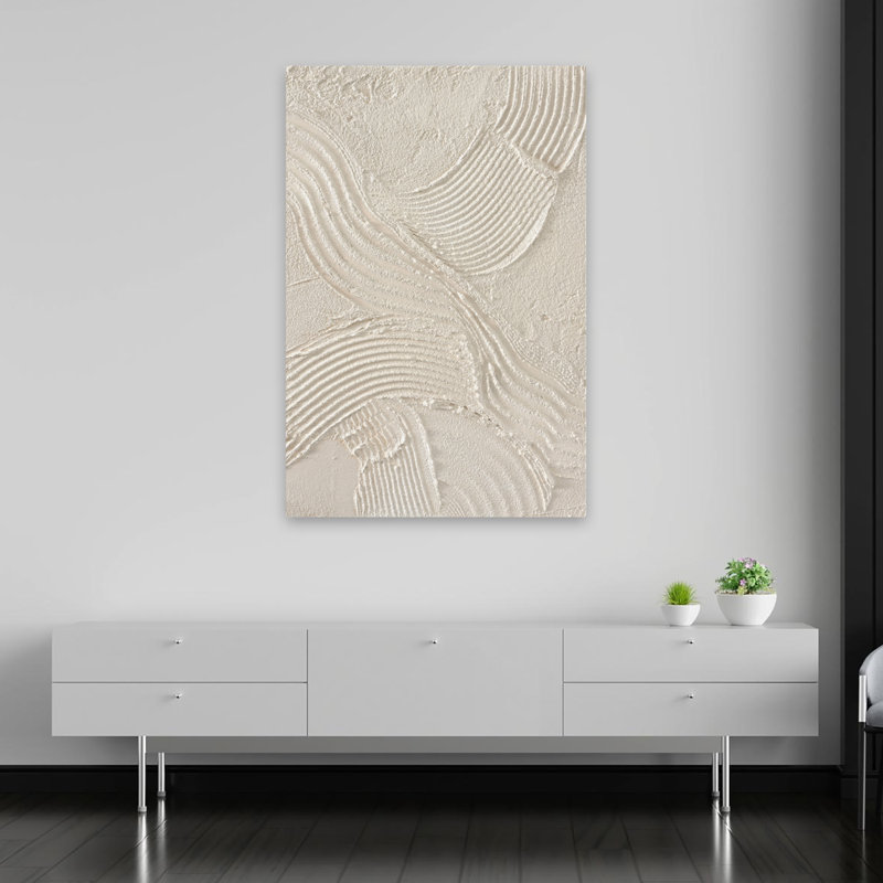 «Sand Shadows», impression d'art graphique - ensembles minimalistes abstraits, H 60 po x l 40 po