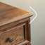 Commode d'appoint style rétro en noyer noir