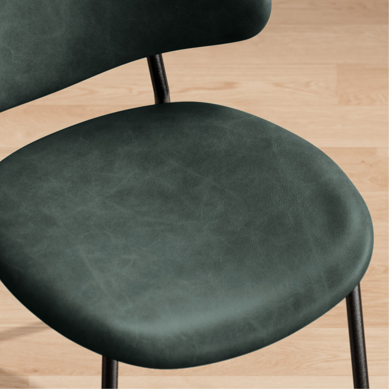 Chaises de salle à manger rembourrées de style Mid-Century de 4 personnes, avec dossier et boucle courbés, pour des espaces fonctionnels polyvalents