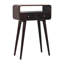 Mini California Walnut Curved Console Table-108808831