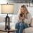 Cochranville 27.5" Industrial Metal Table Lamp Set with Night Light and USB Ports-1200995834-1200995835