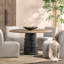 Lunen Round Pine Pedestal Dining Table