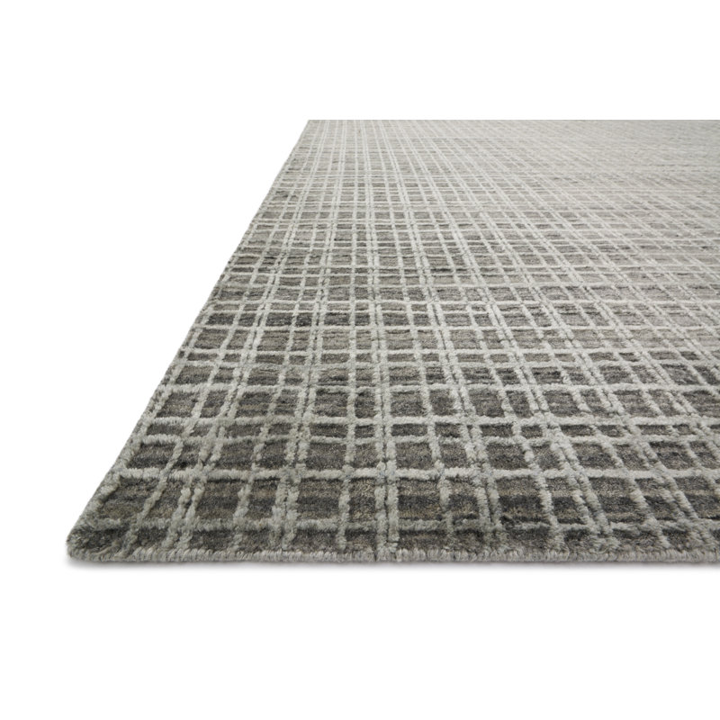 Tapis géométrique tissé à la main Gareth, Rectangle 2 pi x 3 pi