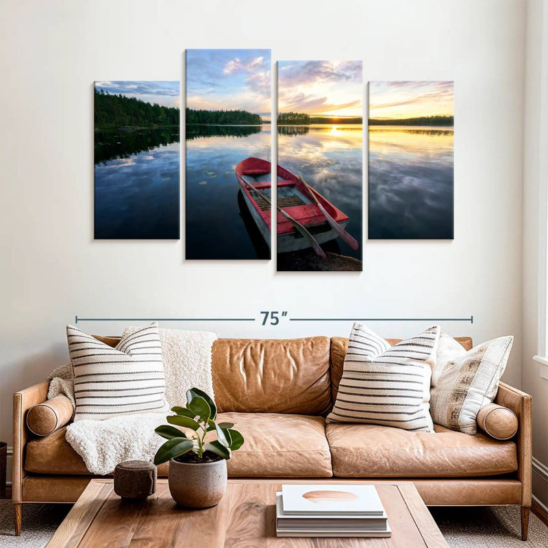 Mehar Scenic Lake Boat, 42" H x 68" W