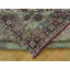 Tapis de bois one-of-kind à la main noué la avant 1900 anatolian vert/brun 10 pi 9 po x 12 pi. zone en laine