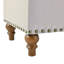 Banc de rangement repose-pieds avec garniture de rivets et support de charnière encastré-1952384721