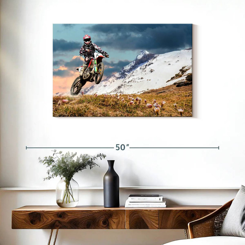 Sireci Alps Dirt Bike, 24" H x 36" W