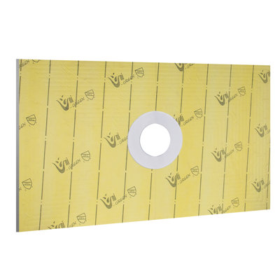 60" X 36" Center Drain Shower Base Kit With Waterproof Membrane, Complete Pre-p Sloped Shower Pan System